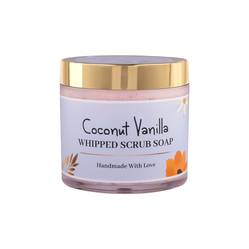 Coconut Vanilla Whipped Scrub Soap